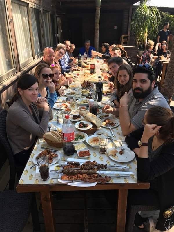 Unser Mittagessen im Oved Bakfar in Or Yehuda. Es war fantastisch!